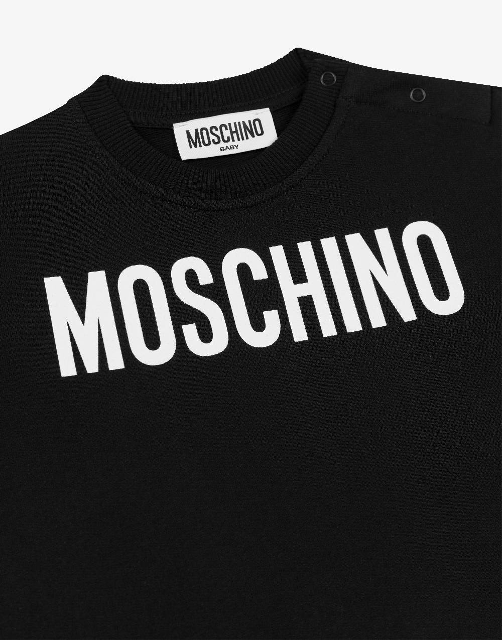 Love Moschino Felpa in cotone Logo Print Presa