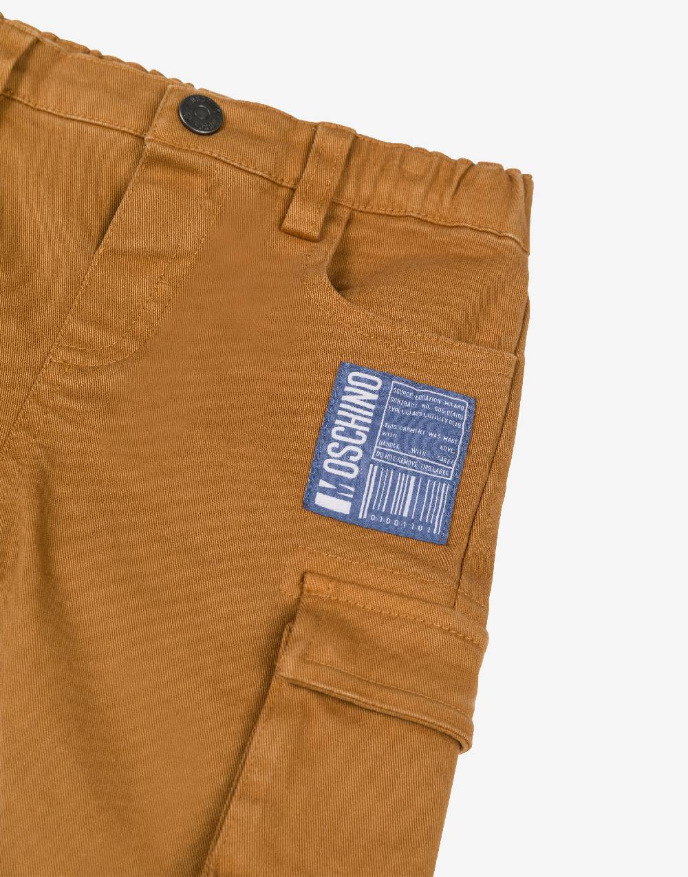 Love Moschino Pantalone in gabardina Barcode Patch Vendita Economica