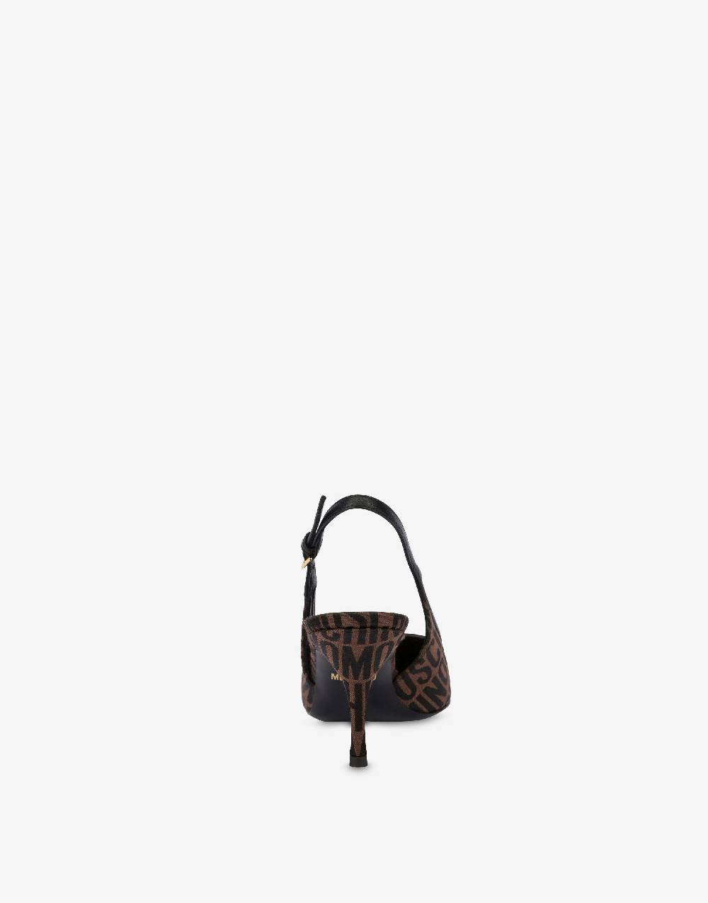 Love Moschino Slingback in nylon Allover Logo Negozio