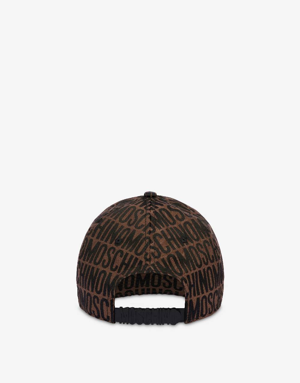 Love Moschino Cappello in nylon Allover Logo In Saldo