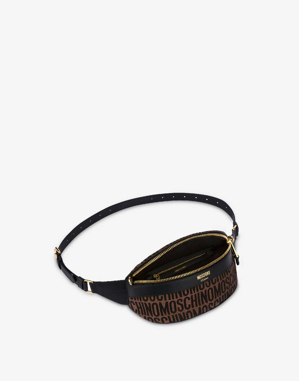 Love Moschino Marsupio in nylon Allover Logo Nuova