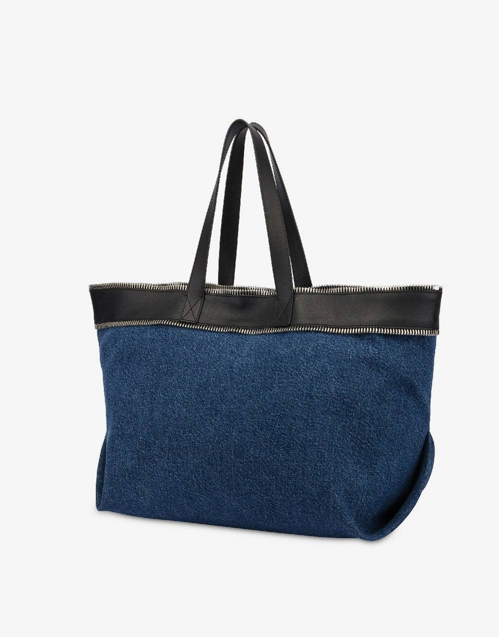 Love Moschino Shopper in denim Moschino Rider Shopping Online