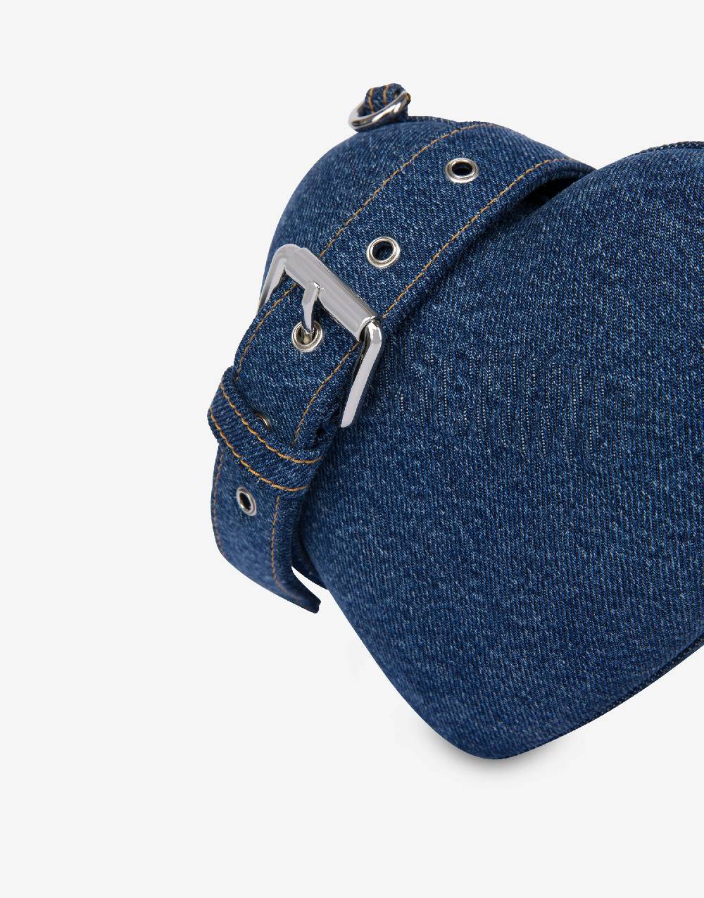Love Moschino Moschino Heartbeat bag in denim con logo Presa
