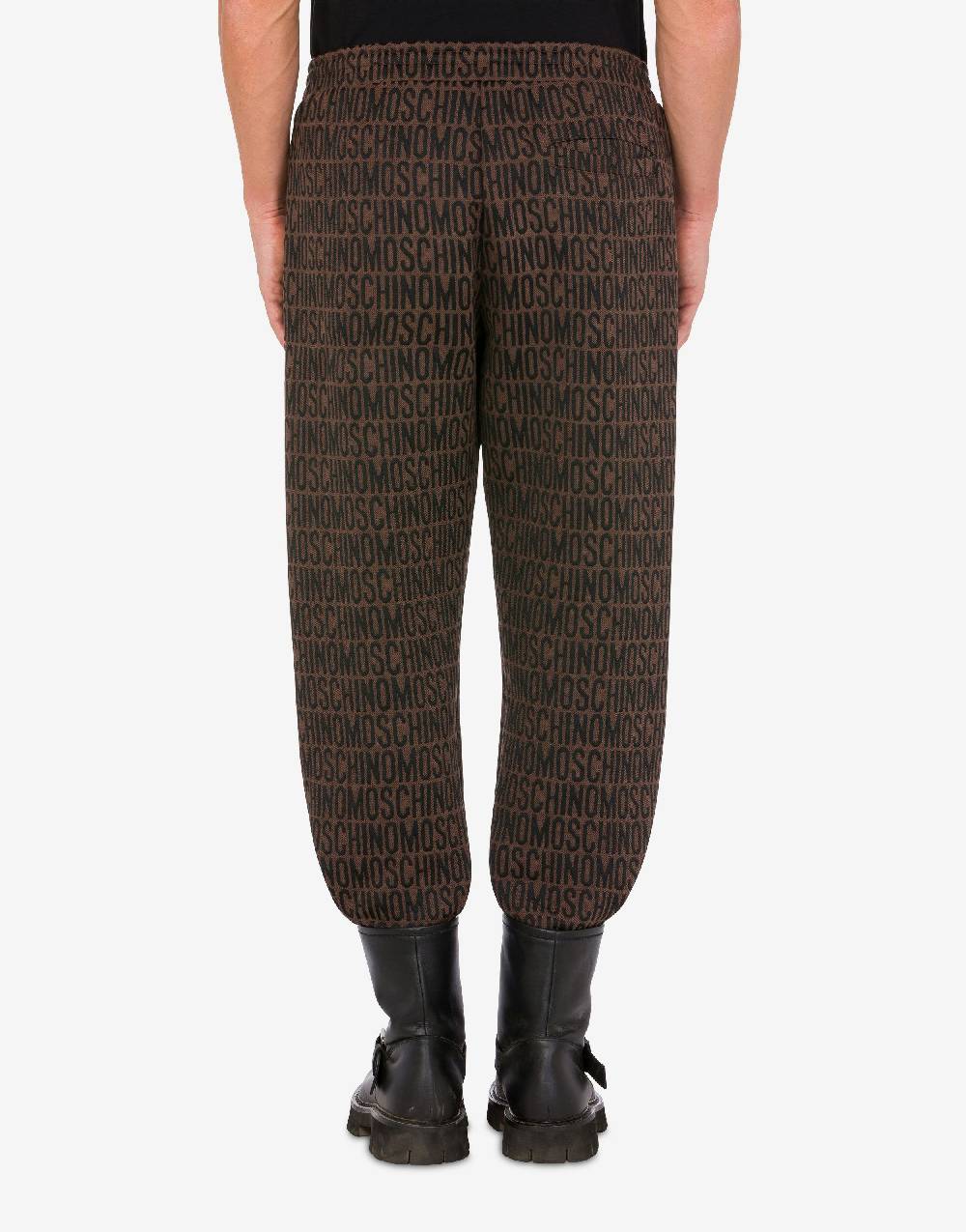 Love Moschino Jogging in felpa jacquard Allover Logo 2025