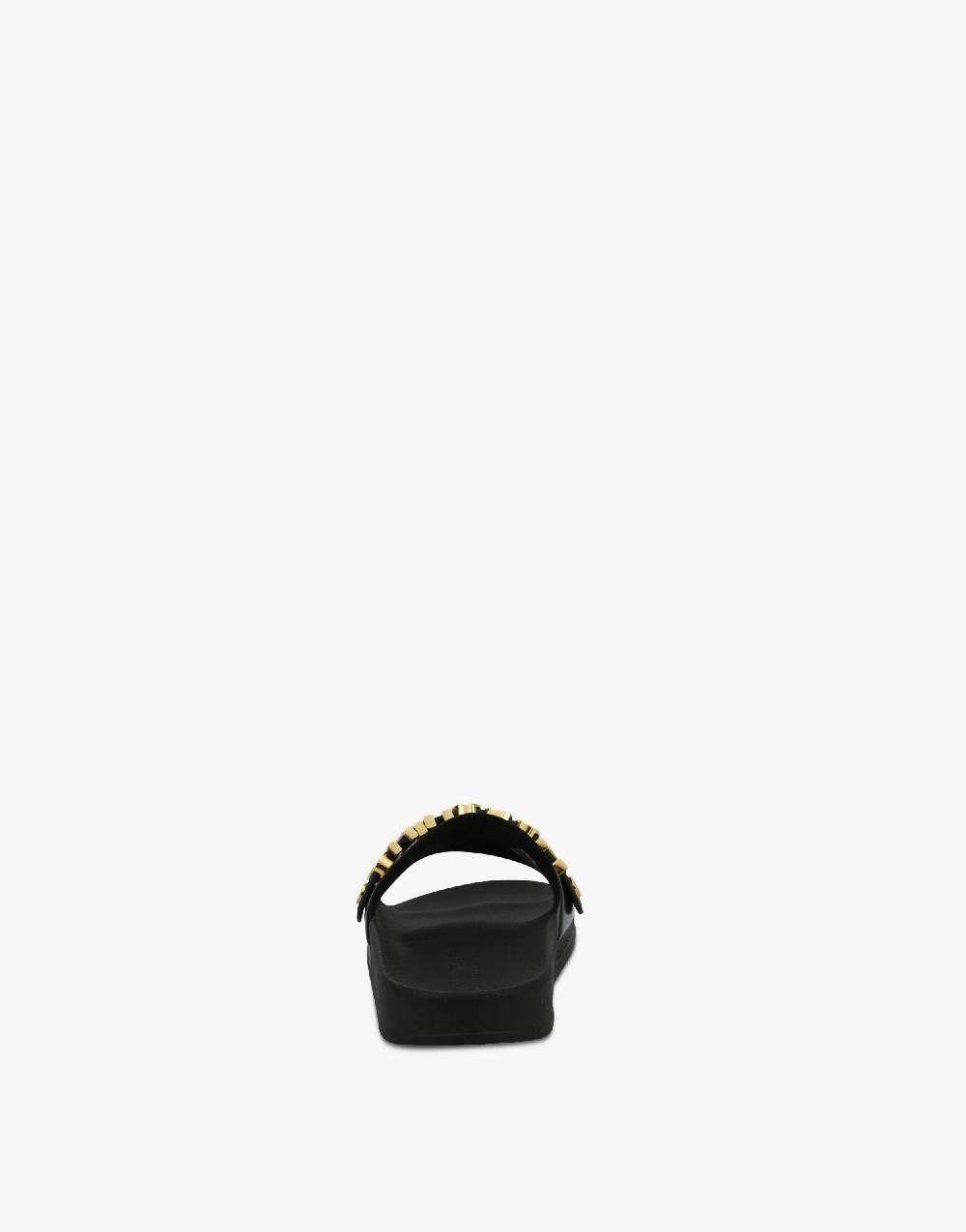 Love Moschino Slide sandal in PVC con logo Lettering Spedizione Gratuita