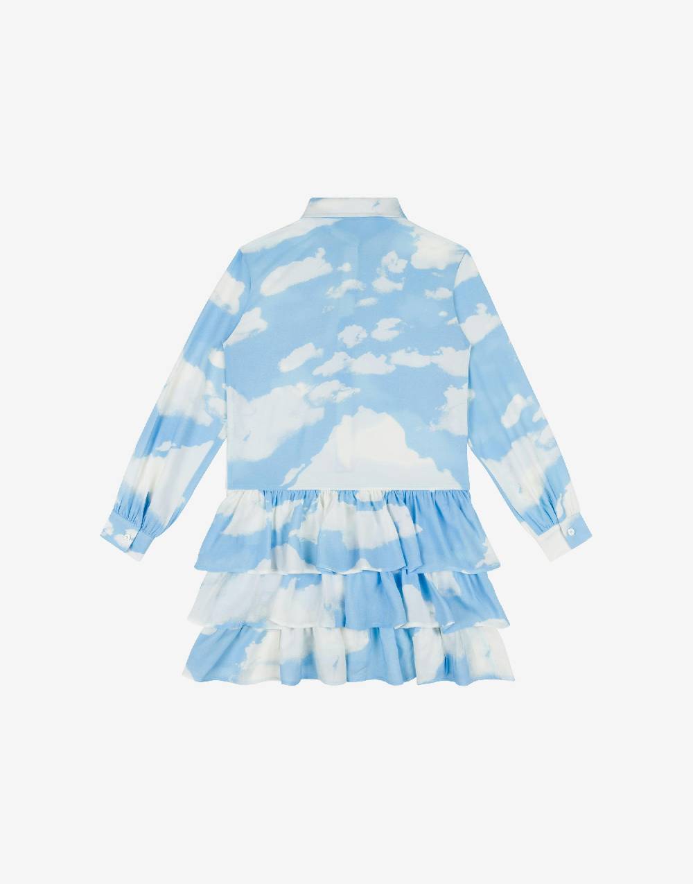 Love Moschino Abito in crêpe Allover Clouds Sottocosto