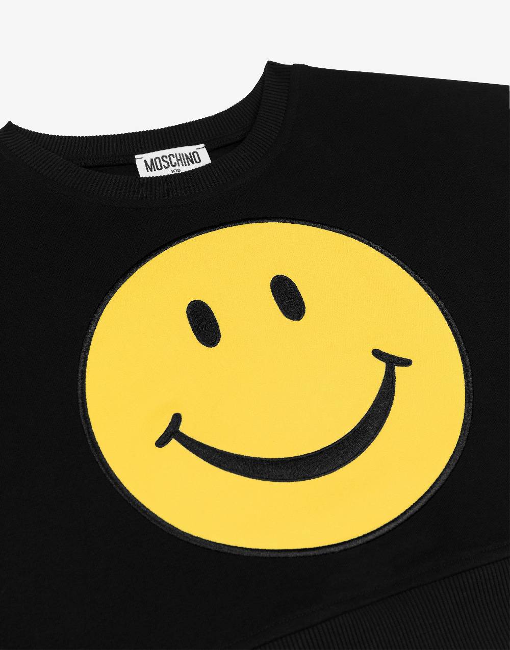 Love Moschino Felpa in cotone Smiley® Patch Sconto