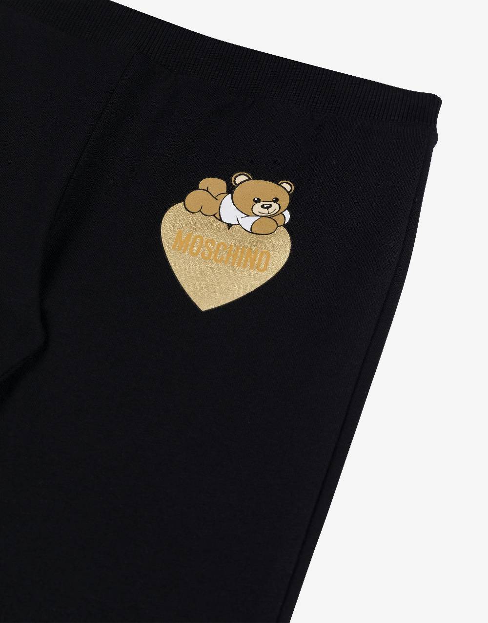 Love Moschino Pantalone flare in cotone Lovely Teddy Bear ACQUISTA ORA