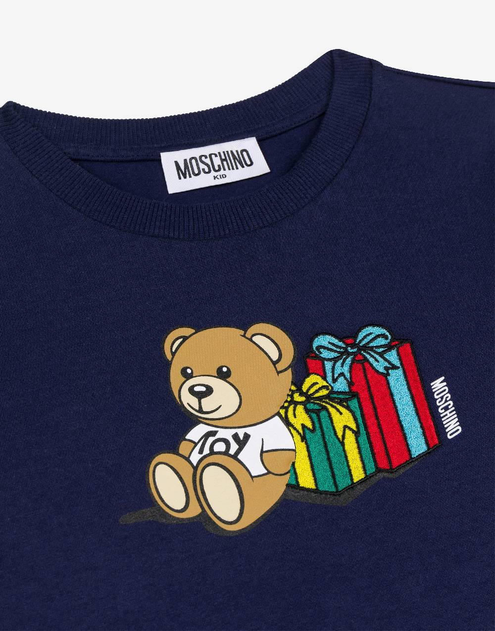 Love Moschino T-shirt in jersey Teddy Holiday Vendita Economica