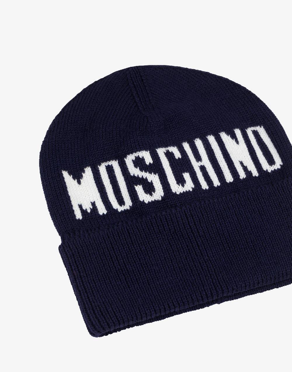 Love Moschino Cappello in maglia con logo Negozio