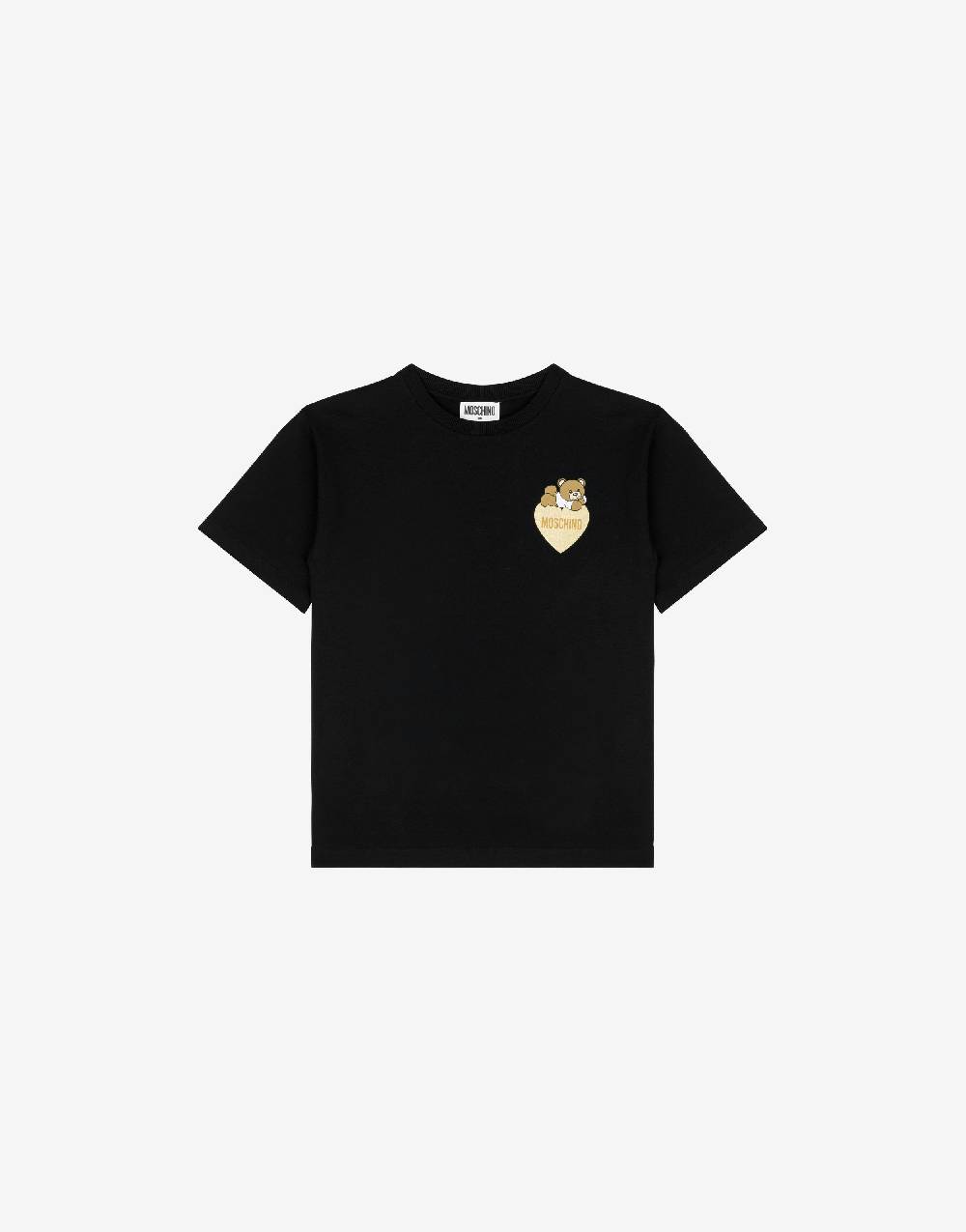 Love Moschino Max t-shirt in jersey di cotone Teddy Heart