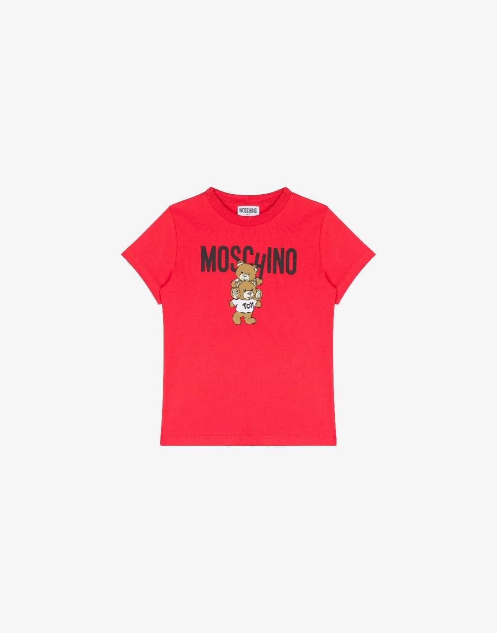 Love Moschino T-shirt in jersey Teddy Logo 50% di sconto per tempo limitato