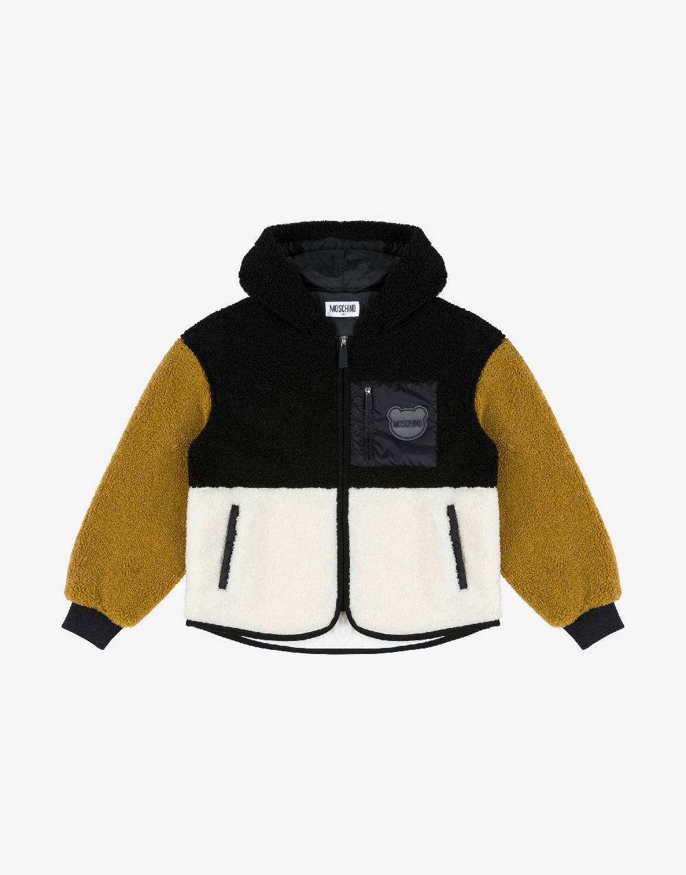 Love Moschino Giacca con cappuccio Teddy Patch