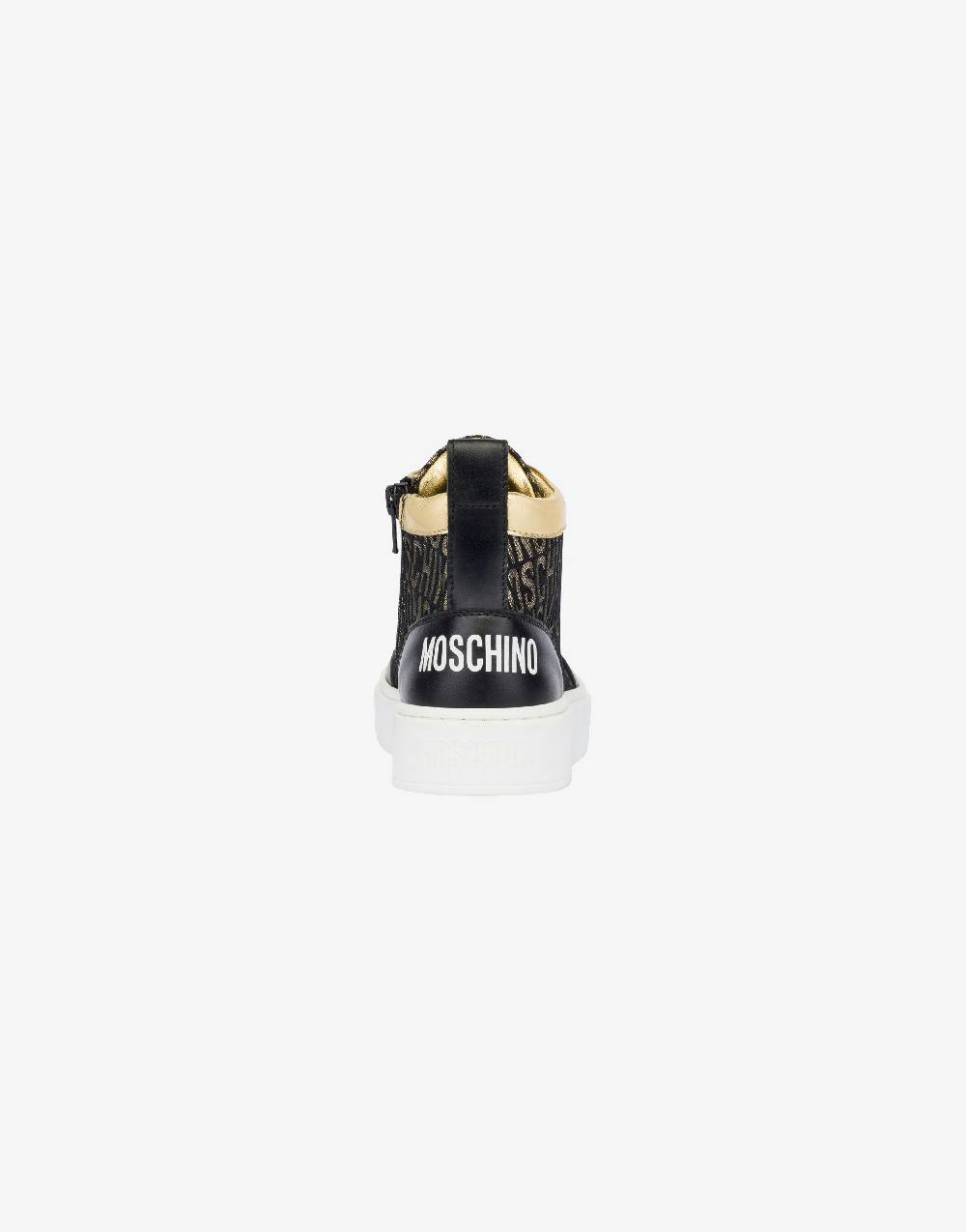 Love Moschino Sneakers alte Allover Logo Qualità Garantita