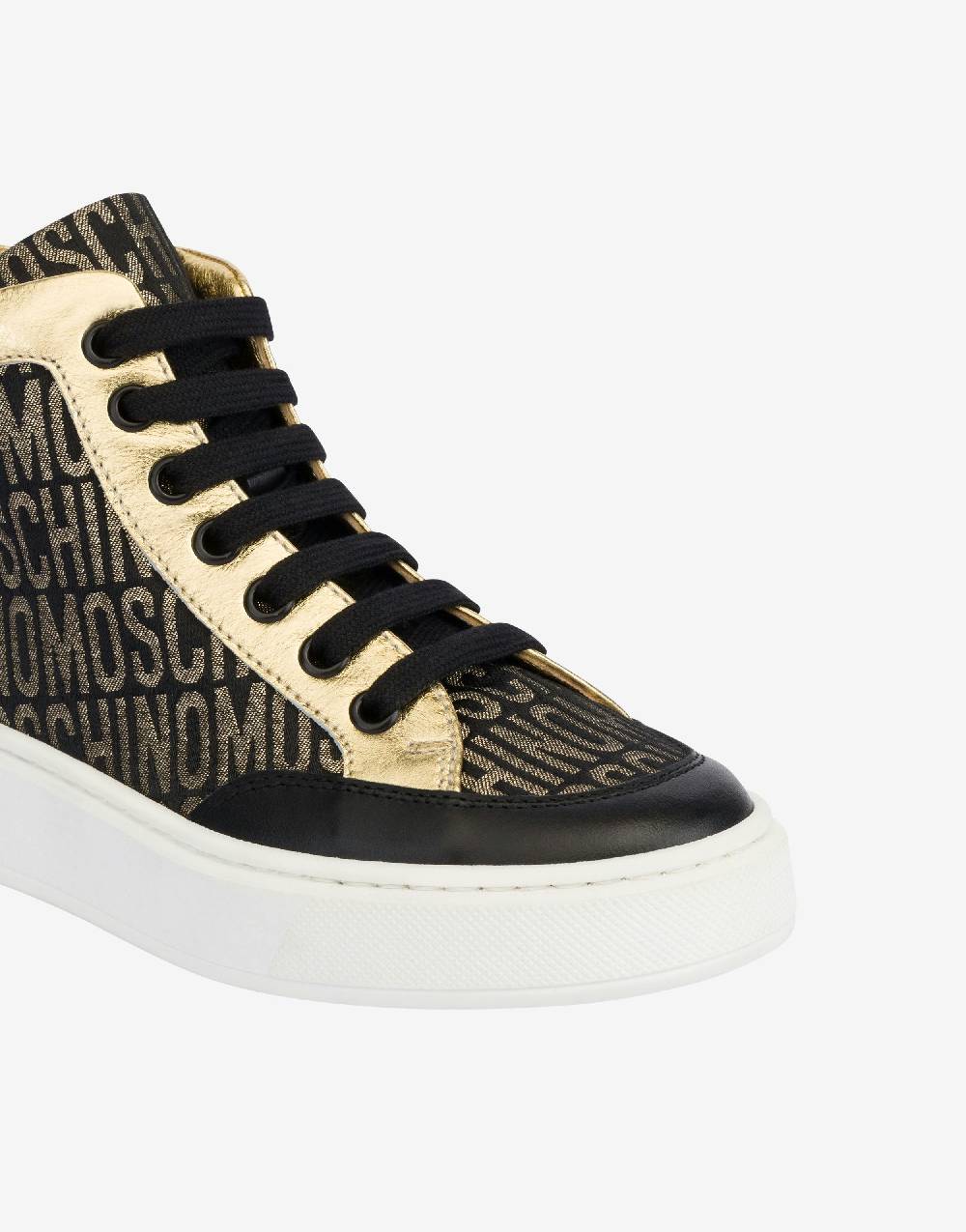 Love Moschino Sneakers alte Allover Logo Qualità Garantita