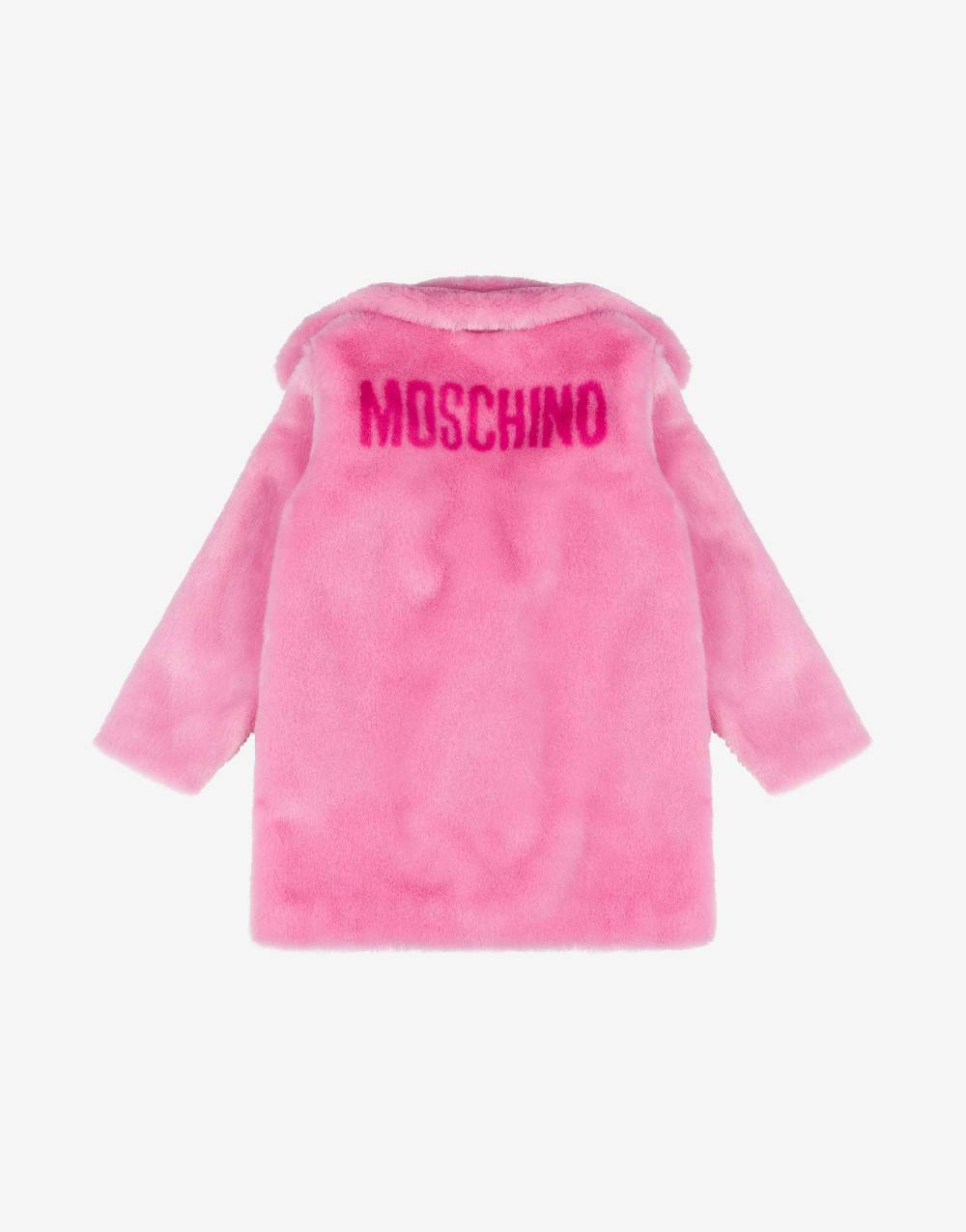 Love Moschino Cappotto in tessuto soft con logo Sottocosto