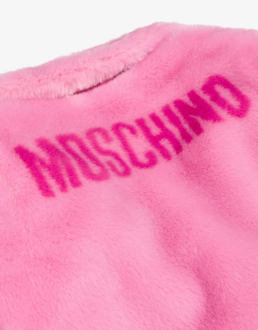 Love Moschino Cappotto in tessuto soft con logo Sottocosto