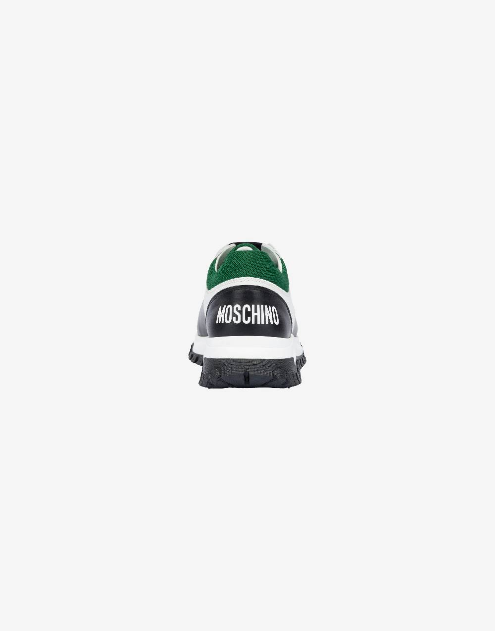 Love Moschino Sneakers running in rete e vitello Sconto