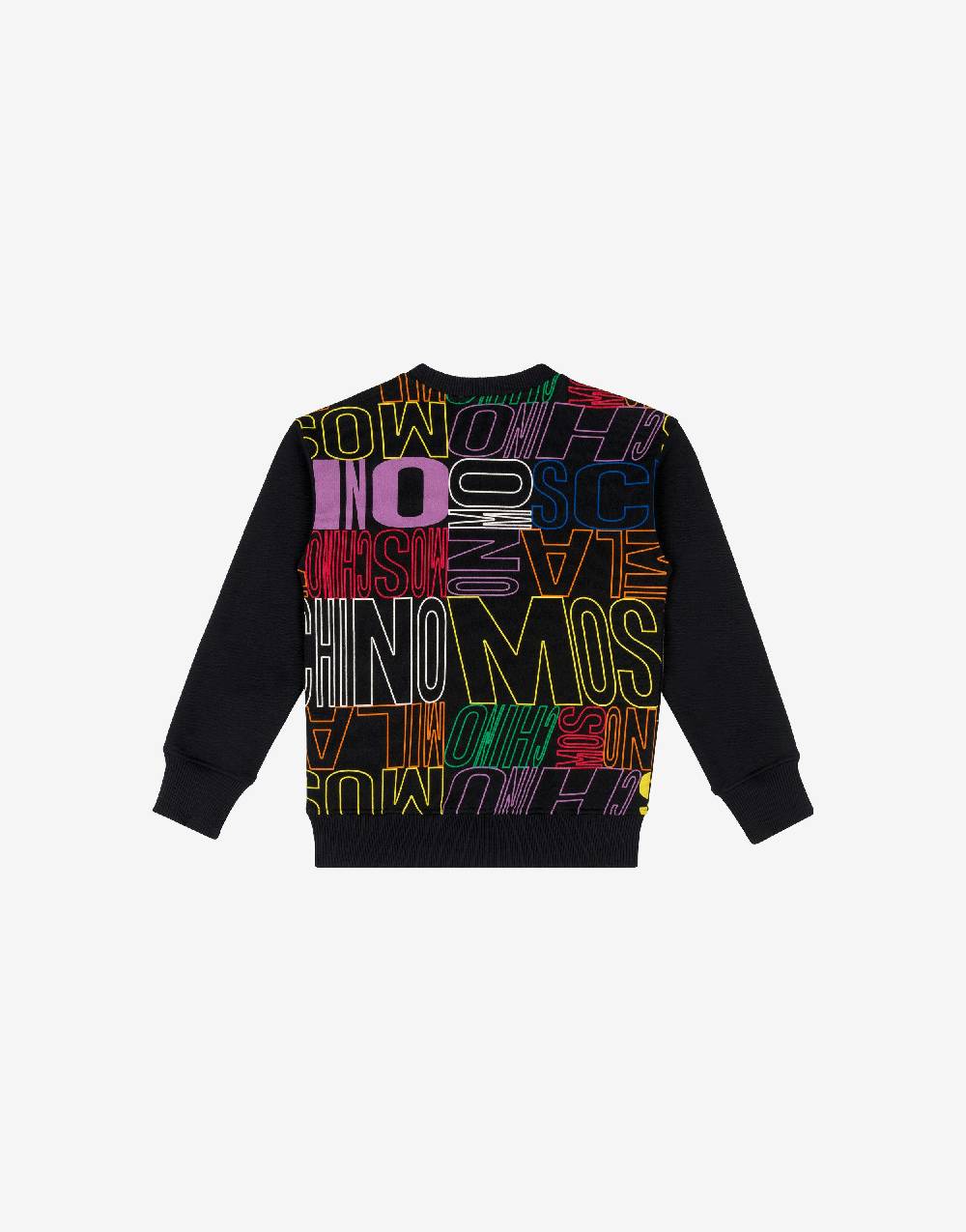 Love Moschino Felpa in cotone Allover Logo Outlet