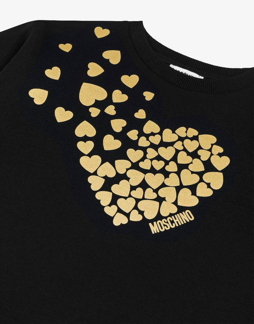 Love Moschino Abito in felpa Degradé Hearts Vendita Calda