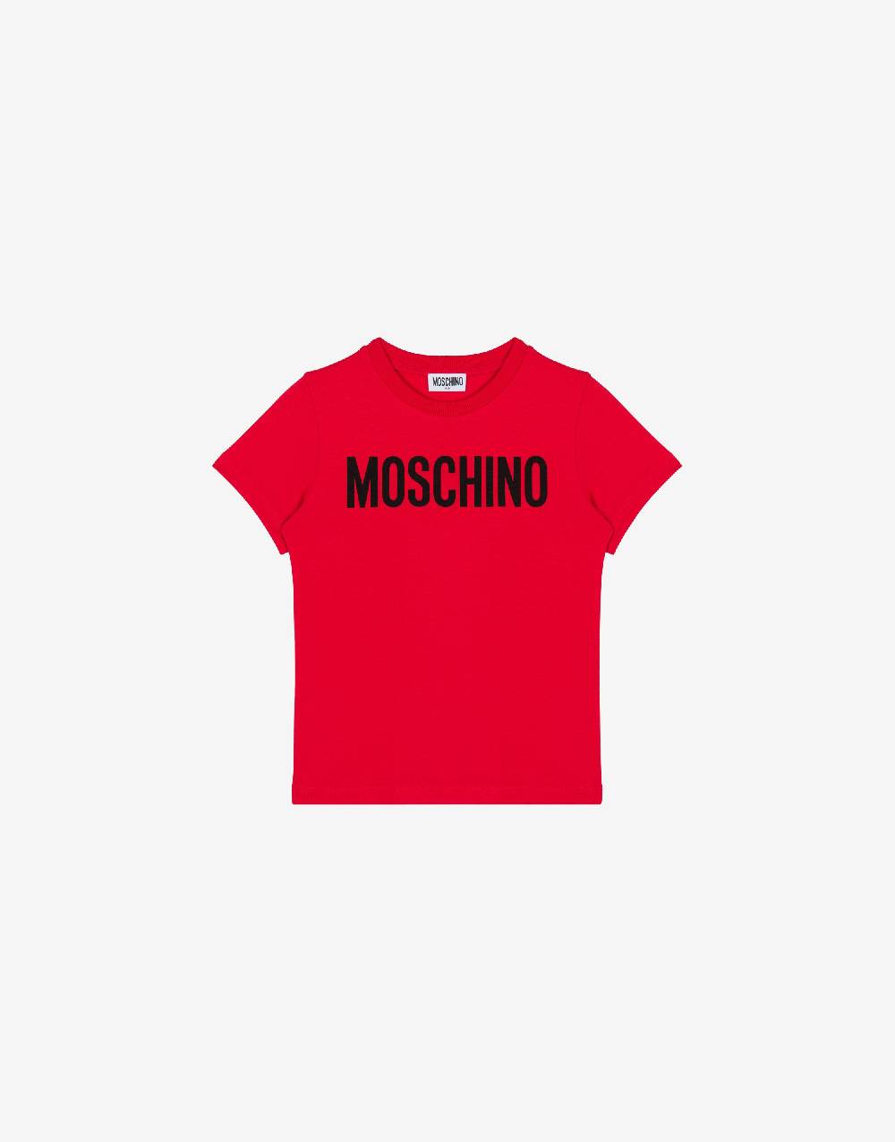 Love Moschino T-shirt in jersey Lettering Logo Saldi Di Fabbrica