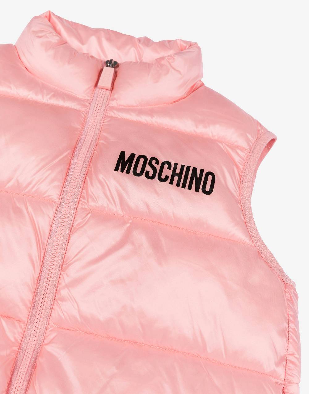 Love Moschino Gilet imbottito in nylon Logo Lettering Negozio