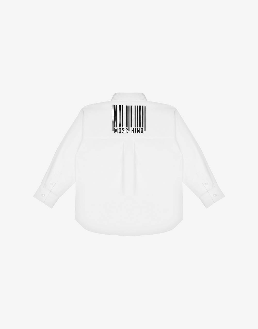 Love Moschino Camicia in popeline di cotone Barcode In Saldo