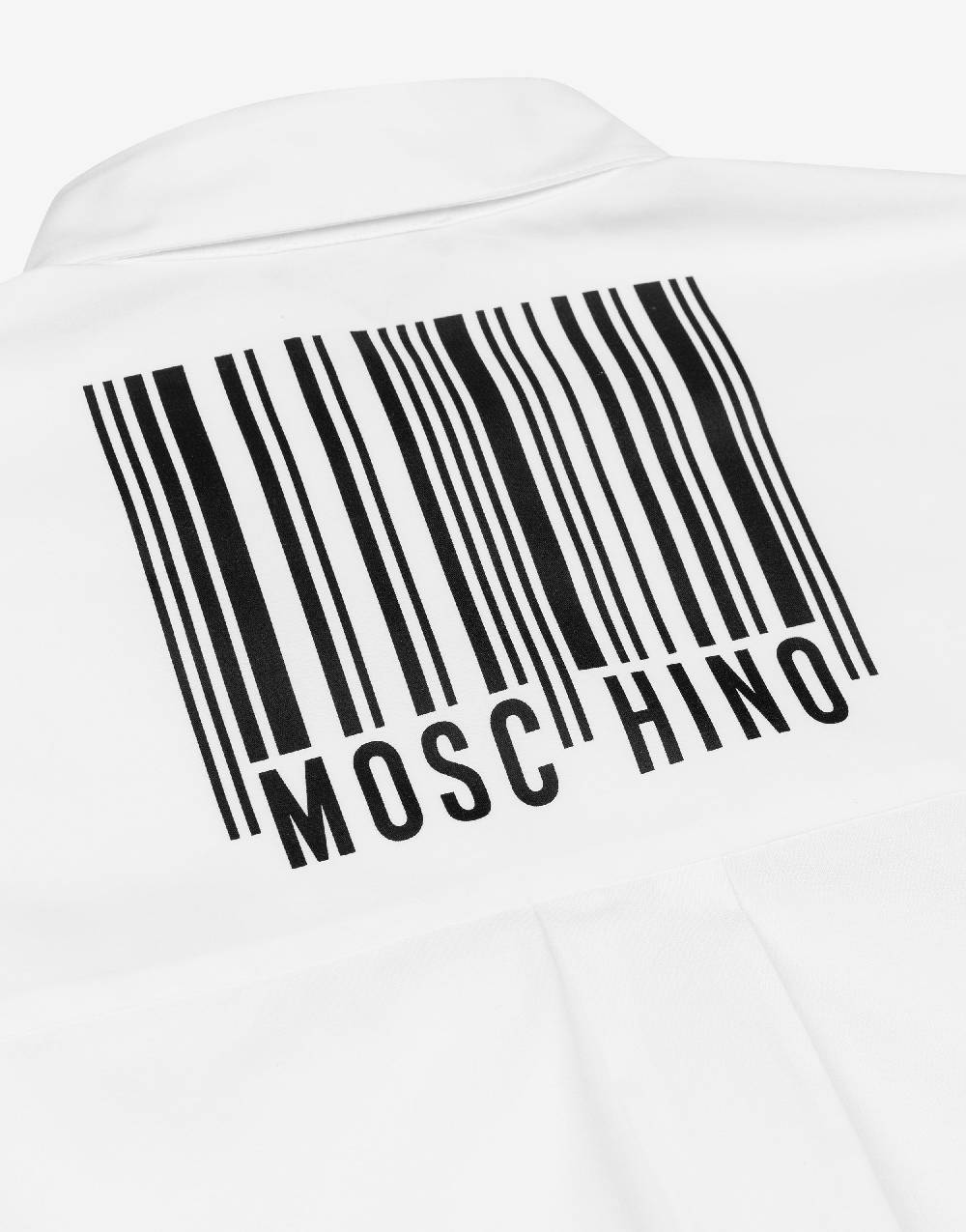 Love Moschino Camicia in popeline di cotone Barcode In Saldo