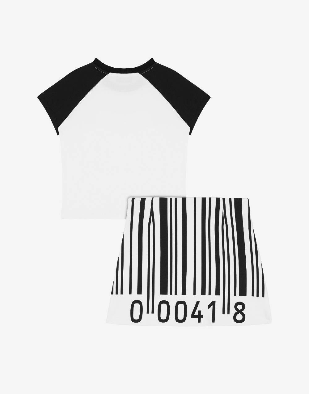 Love Moschino Completo t-shirt e gonna Barcode Offerta esclusiva