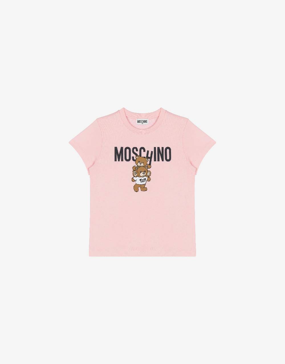 Love Moschino T-shirt in jersey Teddy Logo Smaltimento dello stoccaggio