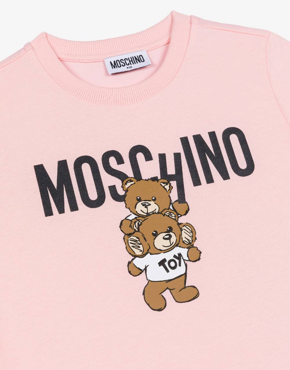 Love Moschino T-shirt in jersey Teddy Logo Smaltimento dello stoccaggio
