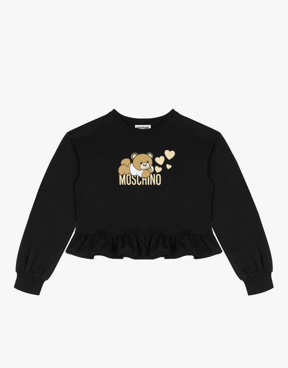 Love Moschino Felpa in cotone Lovely Teddy Bear Comprane uno, ottenene uno gratis