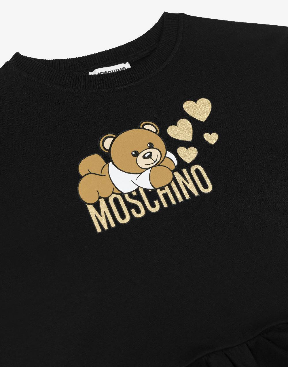 Love Moschino Felpa in cotone Lovely Teddy Bear Comprane uno, ottenene uno gratis