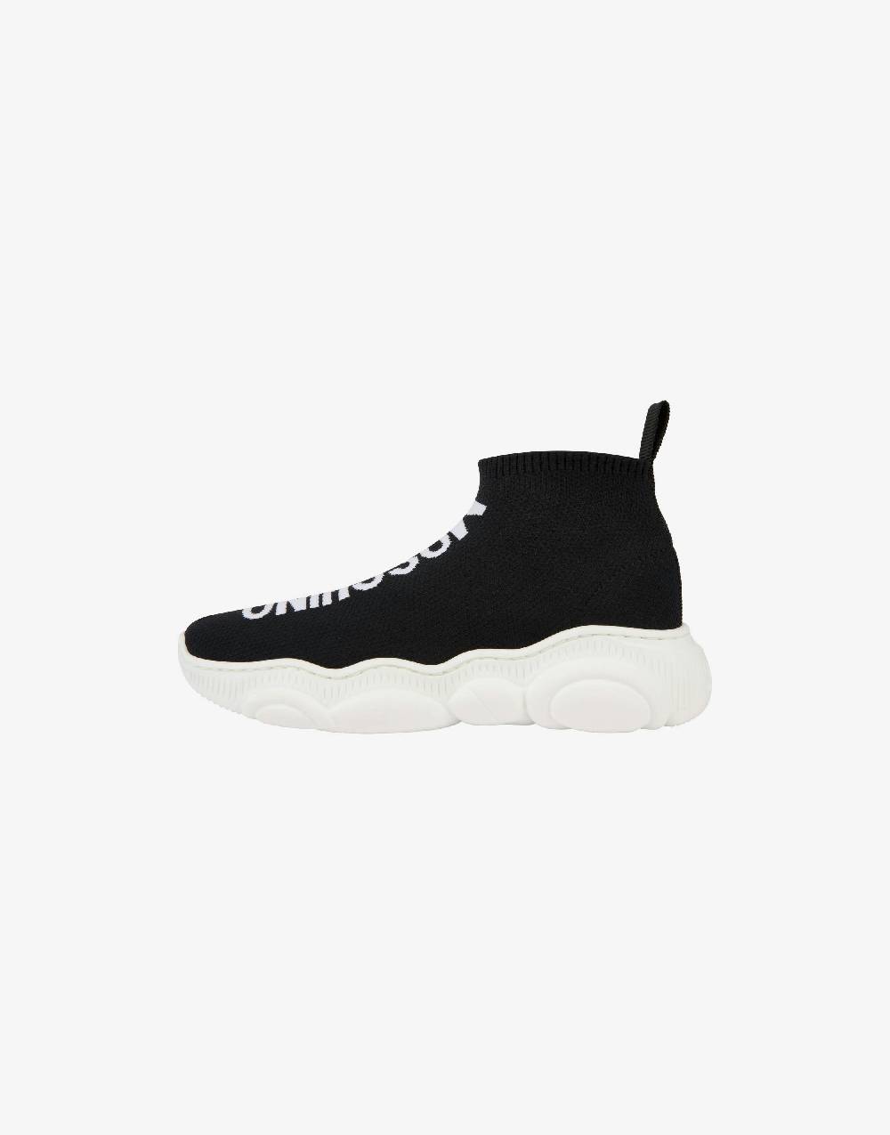 Love Moschino Sock sneakers Teddy Shoes con maxi logo Rilascio limitato