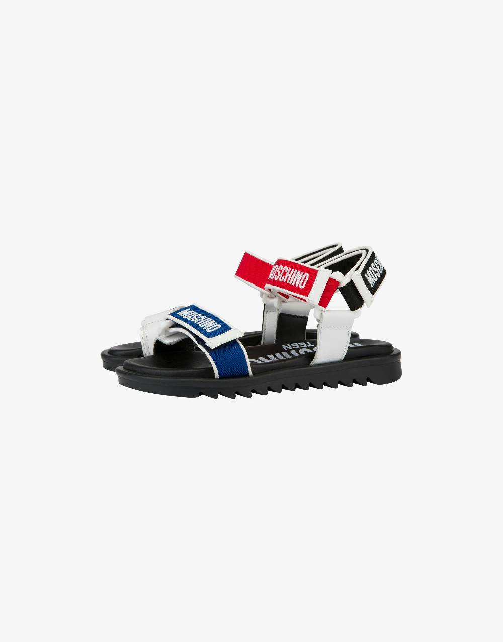 Love Moschino Sandali bassi con strap e loghi Ultimi tre giorni