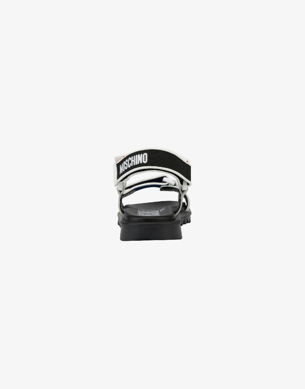 Love Moschino Sandali bassi con strap e loghi Ultimi tre giorni