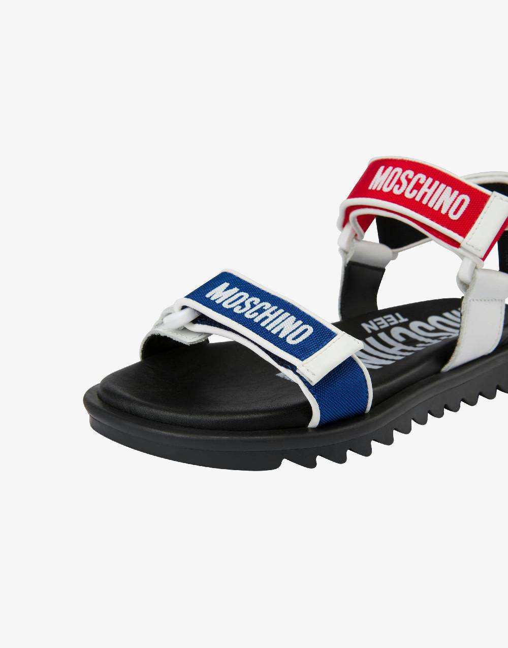 Love Moschino Sandali bassi con strap e loghi Ultimi tre giorni