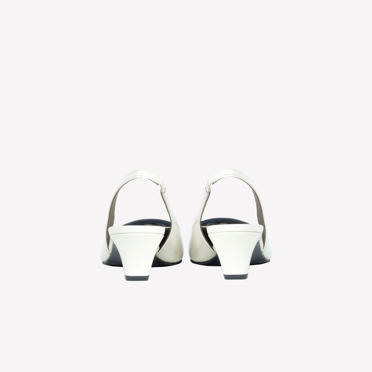 Roberto Festa SLINGBACK IN VITELLO SPAZZOLATO OFF WHITE CON FIBBIA GOMMATA DORIEN Economico