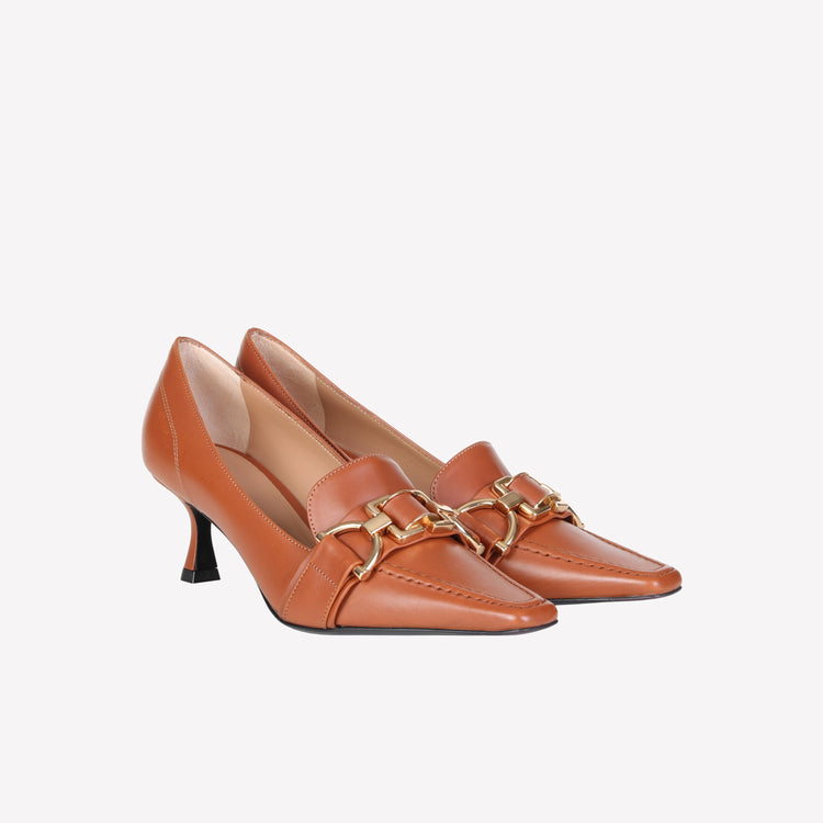 Roberto Festa MOCASSINO IN VITELLO COGNAC CON MORSETTO KESY Negozi Online