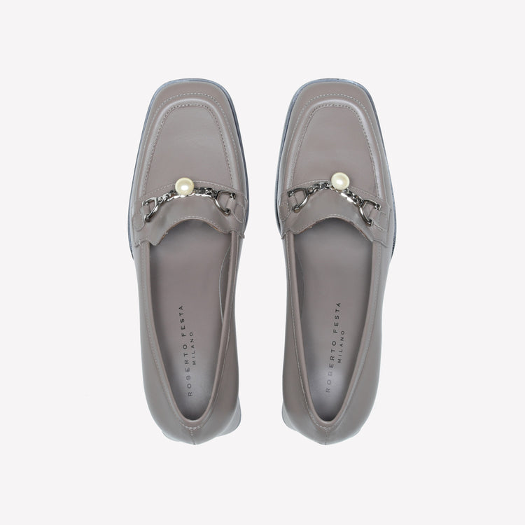 Roberto Festa MOCASSINO IN NAPPA ACACIA CON ACCESSORIO PERLA GERT Offerta