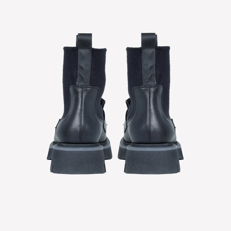Roberto Festa ANKLE BOOT IN VITELLO CON ELASTICO IN LANA E FRANGIA IN PELLE PAULA Offerta speciale