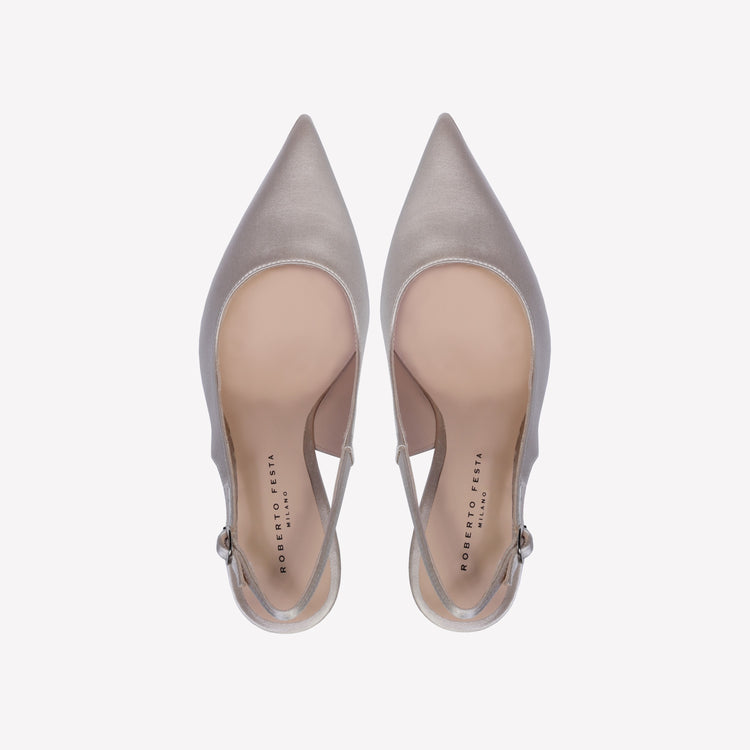 Roberto Festa SLINGBACK IN RASO PERLA LAVINIA Offerta Giorno del Papà