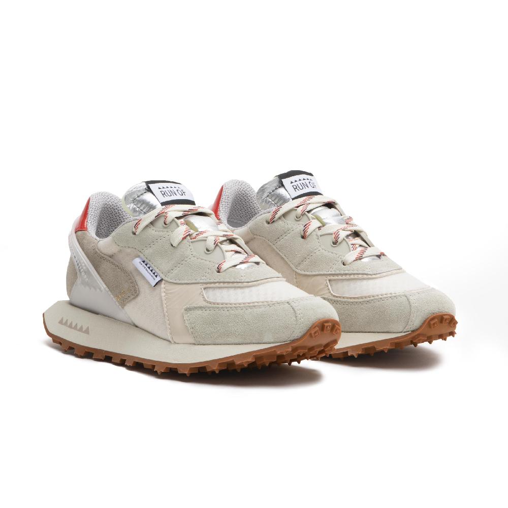 RUN OF Calla sneakers in pelle scamosciata e rete di nylon con talloncino in pelle % Online