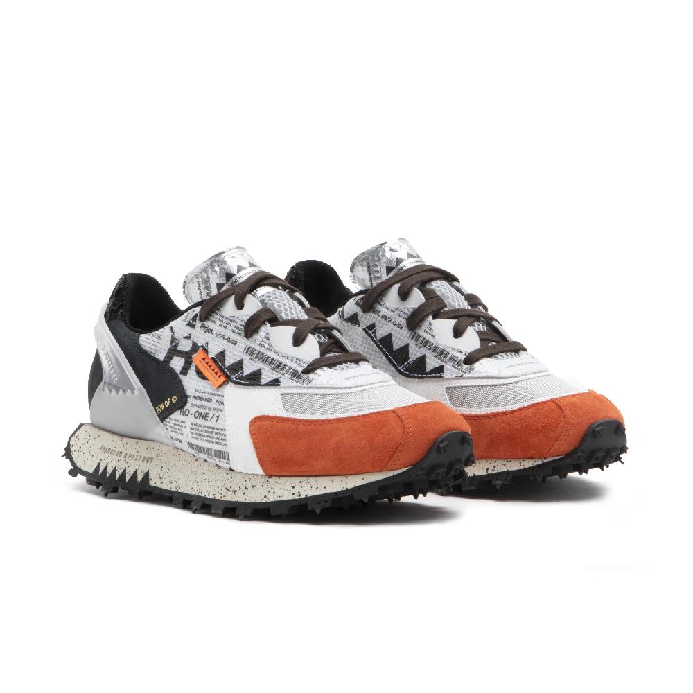 RUN OF Ro1 Hype sneakers in pelle nylon pelle scamosciata e rete In Linea