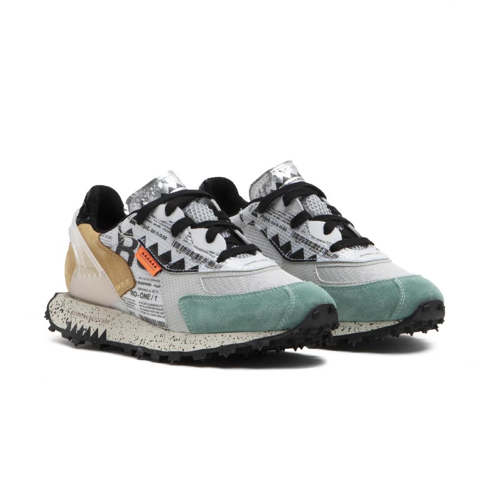 RUN OF Ro1 Core sneakers in pelle nylon pelle scamosciata e rete Qualità