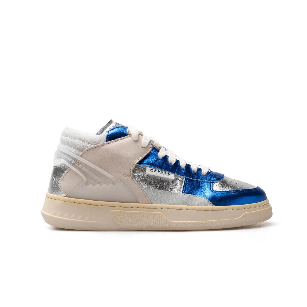 RUN OF Key Mid sneakers mid in pelle di colori metallizzati Fino Al -60%