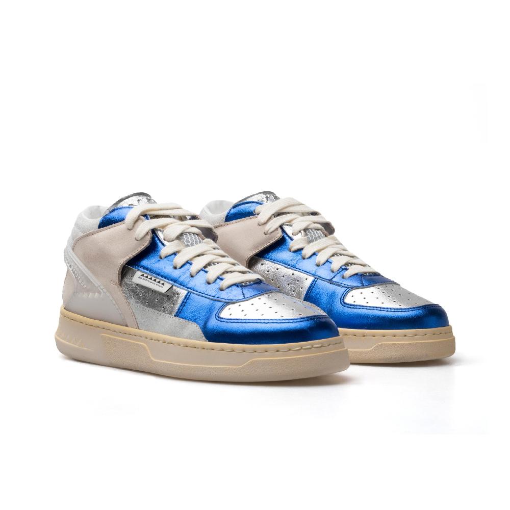 RUN OF Key Mid sneakers mid in pelle di colori metallizzati Fino Al -60%
