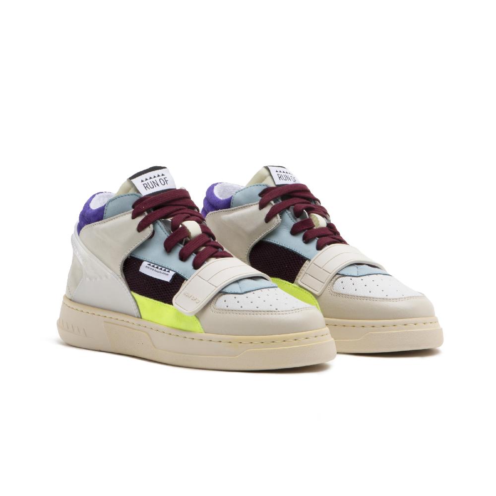 RUN OF Mixy sneakers in pelle e pelle scamosciata Fino al 60% di sconto