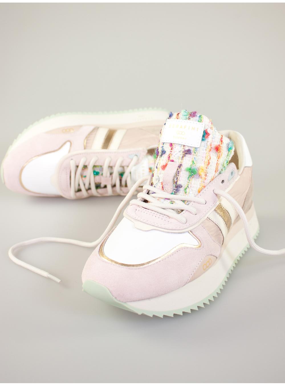 Serafini sneakers donna in pelle pelle laminata scamosciato nylon tessuto Serafini Shop I Più Venduti