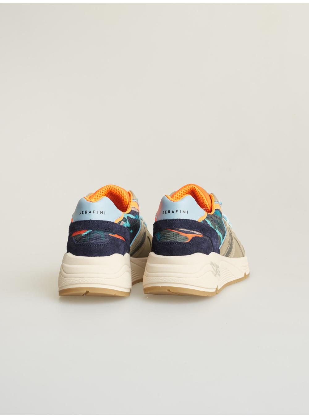 Serafini sneakers uomo in pelle scamosciato tessuto a rete nylon Serafini Shop Lightning offer